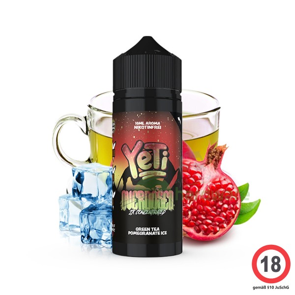 YETI - Overdosed Green Tea Pomegranate Ice 10ml Aroma