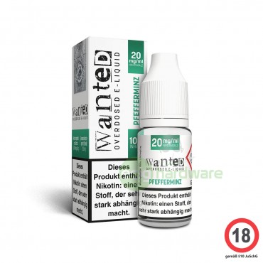 Wanted Overdosed Pfefferminz 10ml Nikotinsalz Liquid