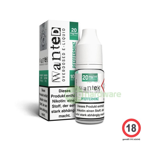 Wanted Overdosed Pfefferminz 10ml Nikotinsalz Liquid