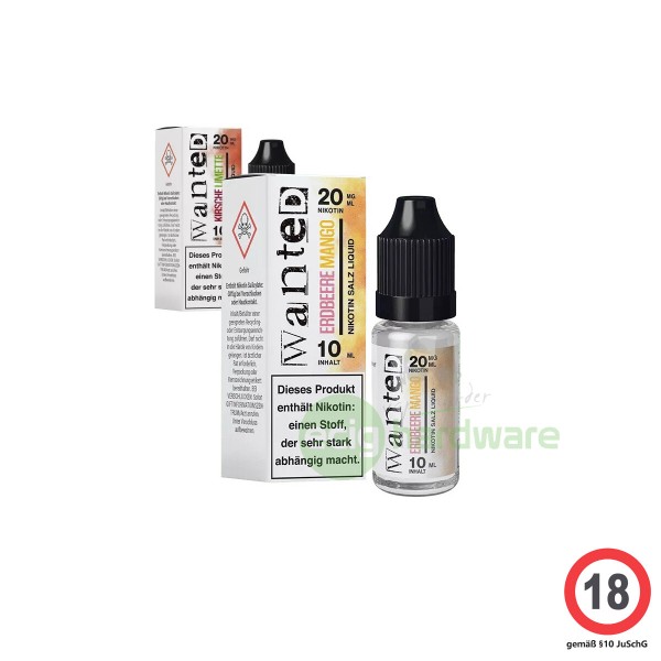Wanted Overdosed Erdbeere Mango 10ml Nikotinsalz Liquid