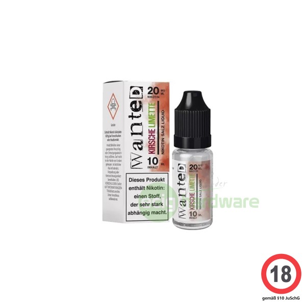 Wanted Overdosed Kirsche Limette 10ml Nikotinsalz Liquid