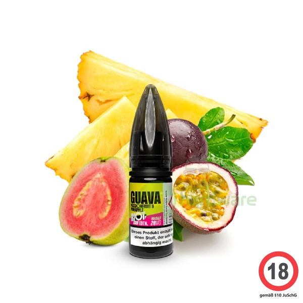 Riot Squad Bar EDTN Guava Passionfruit & Pineapple 10ml Nikotinsalz Liquid