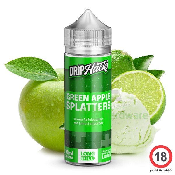 Drip Hacks Green Apple Splatters 10ml Aroma