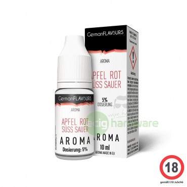 German Flavours Apfel Rot Süss Sauer 10ml Aroma