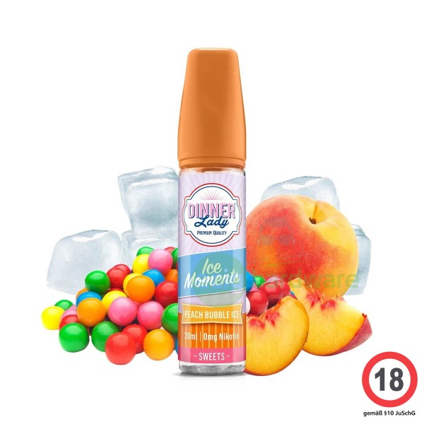 Dinner Lady Moments Peach Bubble Ice 20ml Aroma