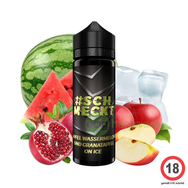#SCHMECKT - Apfel, Wassermelone und Granatapfel on Ice 10ml Aroma